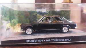 【送料無料】模型車 モデルカー アルタヤジェームズボンドコレクションプジョースケールaltaya james bond 007 collection peugeot 504 143 scale|hokushin