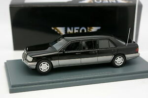 【送料無料】模型車 モデルカー メルセデスラングリムシナネグラneo 143 mercedes 250 e w124 lang limusina negra|hokushin