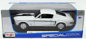 【送料無料】模型車 モデルカー マイストスケールモデルカーフォードマスタングコブラジェットホワイトmaisto 118 scale model car 31167 1968 ford mustang gt cobra jet white 17,870円