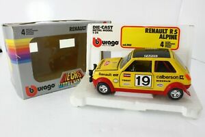 【送料無料】模型車 モデルカー ブラゴルノーアルパインコッドメタルモデルburago 124 renault 5 alpine cod 0162 metal model｜hokushin