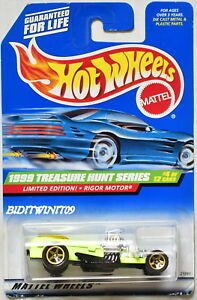 【送料無料】模型車 モデルカー ホットホイールトレジャーハントモータhot wheels 1999 treasure hunt limited edition rigor motor｜hokushin
