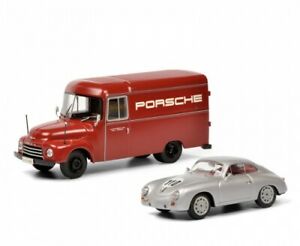 【送料無料】模型車 モデルカー シューコセットオペルボックスポルシェクーペレンディエンschuco 03092 143 set opel blitz box amp; porsche 356 couperenndien