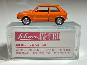 【送料無料】模型車 モデルカー シューコモデルゴルフインオレンジブランクschuco modell 166 vw golf ls in orange opblank|hokushin