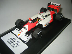 【送料無料】模型車 モデルカー メリビルドマクラーレンヨハンソンベルジオmeri built f1 mclaren mp4 3 johansson belgio gp 1987 143｜hokushin