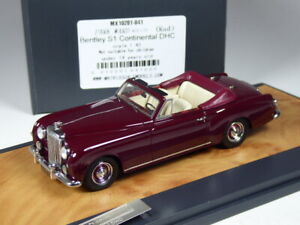 【送料無料】模型車 モデルカー マトリックスベントレーコンチネンタルダークレッドki0220 matrix bentley s1 continental dhc dark red in 143 bnib