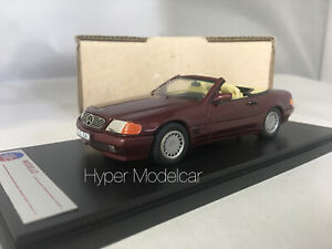 【送料無料】模型車 モデルカー メルセデスベンツボルドーamr 143 mercedesbenz 500 sl r129 1989 bordeaux