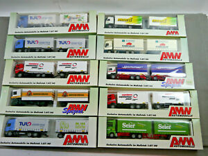 【送料無料】模型車 モデルカー アムコンジュントカミオンティルキュッパーズハンマーザイアートゥーロawm amw conjunto 10 x camion tir kuppers hammer seier tulo 187 55