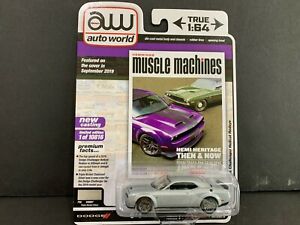 【送料無料】模型車 モデルカー オートワールドダッジチャレンジャーヘルキャットレッドアイヘミングスマッスルauto world dodge challenger srt hellcat redeye 2019 hemmings muscle 64272 b 164