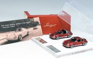 【送料無料】模型車 モデルカー ポルシェシンガーレッドメタリック164 tpmodel porsche 911 singer red metallic