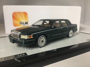 【送料無料】模型車 モデルカー リンカーンコンチネンタルタウンカーグリーンメットglm 143 lincoln continental town car 1987 green met article glm43102802