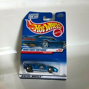 【送料無料】模型車 モデルカー ホットホイールマテルエディションフォードhot wheels mattel 1999 first editions 1626 ford gt40 gb13