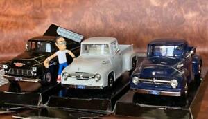 【送料無料】模型車 モデルカー 124 ford f100 chevy 5100 3 sets|hokushin