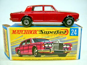 【送料無料】模型車 モデルカー マッチボックスロールスロイスロートメタリックmatchbox sf no 24a rolls royce rotmetallic bpl is silver grey metallic in box