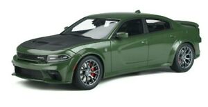 【送料無料】模型車 モデルカー スピリットダッジチャージャーヘルキャットグリーンブラックフード