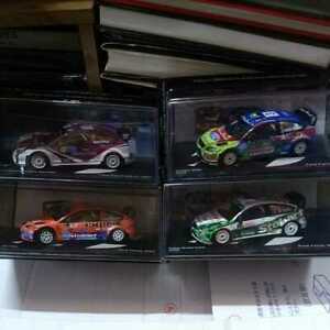 【送料無料】模型車 モデルカー フォードフォーカスセットヒルヴォネンクーロイルソルベルグ143 ford focus wrc 4 set 20082009 hirvonen couloir solberg｜hokushin