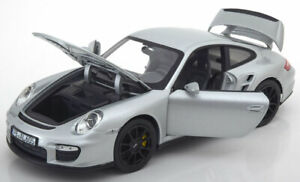 【送料無料】模型車 モデルカー ポルシェシルバーノレブメタルシルバーporsche 911 997 gt2 2007 silver norev 187594 118 metal silber