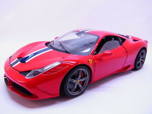 【送料無料】模型車 モデルカー ホットホイールフェラーリスペシャルモデルカー70890 hot wheels ferrari 458 speciale in red approx 26 cm model car 118