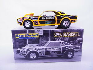 【送料無料】模型車 モデルカー シェビーカマロオヴップスケール70305 exact detail wcc213 1968 chevy camaro mr bardahl 118 scale in ovp