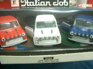 【送料無料】模型車 モデルカー ミントコーギーイタリアジョブミニクーパートリプルセットmint corgi the italian job mini cooper triple set large｜hokushin