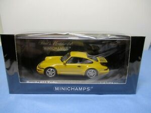 【送料無料】模型車 モデルカー ミントポルシェターボイエローmint pma 143 porsche 911 turbo 1990 yellow