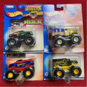 【送料無料】模型車 モデルカー ホットホイールモンスタージャムゲームhotwheels monsterjam very rare 4car game