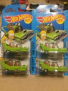 【送料無料】模型車 モデルカー ホットホイールシンプソンズホーマー2020 hot wheels lot of 4 2014 the simpsons the homer see photos｜hokushin