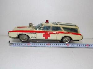 【送料無料】模型車 モデルカー レトロティンプレートトイアンブレースオートshowa retro tinplate asakusa toy ambulace auto