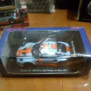 【送料無料】模型車 モデルカー ポルシェガルフガラルマン143 porsche 911 rsr gulf gara le mans 2017