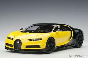【送料無料】模型車 モデルカー ブガッティカイロンイエローモルスハイムイエローナイトブラックオートアート