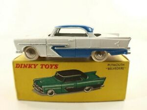 【送料無料】模型車 モデルカー ディンキープリマスベルヴェデーレボックスdinky toys f 24d plymouth belvedere never played in box rare colours