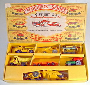 【送料無料】模型車 モデルカー マッチボックスコンストタセットmatchbox g3 building constructors giftset 1961｜hokushin 73,260円