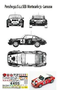 【送料無料】模型車 モデルカー ポルシェラリーモンテカルロporsche 911 s22 sebrally montecarlo 72｜hokushin
