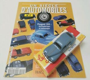 【送料無料】模型車 モデルカー ソリドプジョーセダンオリジナルボックスsolidopeugeot 203 sedan 1954 original box booklet no 2|hokushin