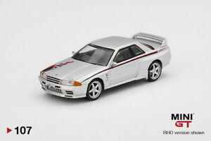 【送料無料】模型車 モデルカー ミニニスモチューンシルバーmini gt nissan gtr r32 nismo stune silver rhd mgt00107 164