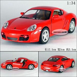 【送料無料】模型車 モデルカー キンスマートポルシェケイマンスポーツカーミニカーミニカーモデルレッドkinsmart 134 5 134 porsche cayman s sport car diecast alloy model car red|hokushin