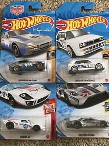 【送料無料】模型車 モデルカー ホットホイールセットポルシェフォードインテガレフォード2020 hot wheels set of 4 porsche 944 ford integale ford gt40