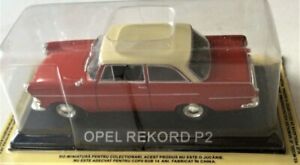 【送料無料】模型車 モデルカー オペルレコルドレッドスケールボックスブリスターカードopel rekord p2 red, 143 scale, boxed and on blister card