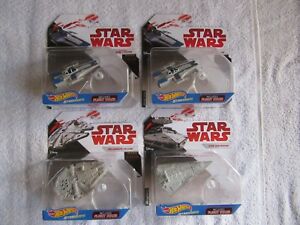 【送料無料】模型車 モデルカー ホットホイールスターウォーズスターシップスロットhot wheels star wars starships lot of 4 nib