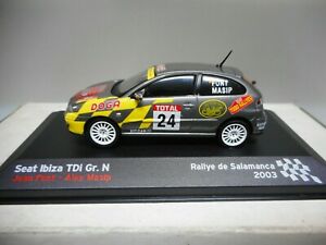 【送料無料】模型車 モデルカー シートイビサラリーサラマンカフォントseat ibiza tdi gr n rally salamanca 2003 font altaya ixo 143