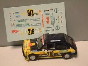 【送料無料】模型車 モデルカー デカールカルカモラモンテカルロラリーdecal calca 143 seat 127 j mora 1978 monte carlo rally｜hokushin