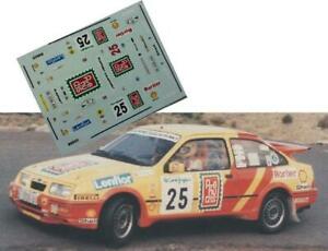 【送料無料】模型車 モデルカー デカールデカールフォードシエラコスワースモンスーンラリーコルテイングルスdecaldecals 143; ford sierra cosworth; monsoon; rally corte ingles 1989
