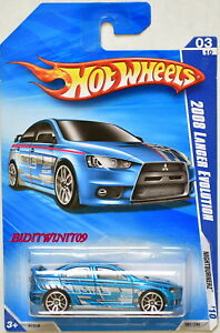 【送料無料】模型車 モデルカー ホットホイールナイトバーナーズランセロアズールコンhot wheels 2010 nightburnerz 2008 lancero evolution 0310 azul con