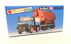 【送料無料】模型車 モデルカー キブリユニモッグトレーラーロードkibri kit 50936 unimog with special trailer and load 187|hokushin