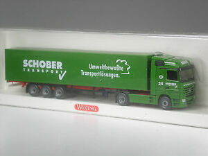 【送料無料】模型車 モデルカー メルセデスアクトロスショバーソリューションワイキングnlkr19 wiking mercedes actros schober transport solutions in ovp|hokushin