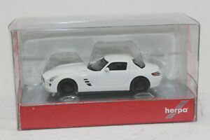 【送料無料】模型車 モデルカー ヘルパメルセデスベンツビアンコネロセルキオーニヌオーヴォherpa 420501 mercedes benz sls amg bianco nero cerchioni 187 nuovo in conf｜hokushin