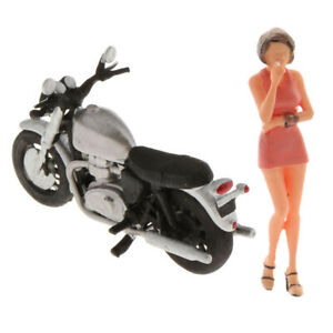 【送料無料】模型車 モデルカー ミニチュアレトロモトフェムフミュールシフレスメルロピロプーペジュエ164 miniature retro moto femme fumeur chiffres male pilote poupee jouets|hokushin