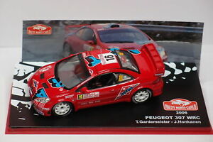 【送料無料】模型車 モデルカー プジョーラリーモンテカルロpeugeot 307 wrc 16 rally monte carlo 2006|hokushin