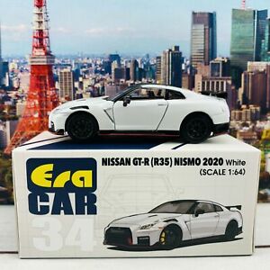 【送料無料】模型車 モデルカー ニスモホワイトera car 34 164 nissan gtr r35 nismo 2020 white ns20gtrrn34