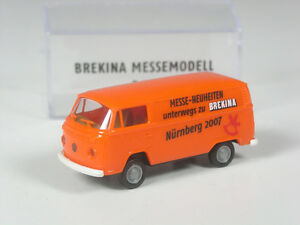 【送料無料】模型車 モデルカー レアエクスポージャーブレキナモデルニュルンベルクパフォーマンスオレンジrare brekina vw t2 model from exposure nuremberg performance 2007 orange｜hokushin