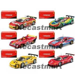 【送料無料】模型車 モデルカー ブブラゴフェラーリレーシングイタリアチャレンジbburago 143 ferrari racing 308 gtb 488 gte 312 p 458 italia challenge f430